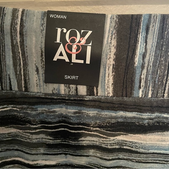 Roz & Ali Peacock Dreams Long Maxi Skirt Sz. 1X NEW!! - Picture 7 of 8